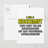 Biochemicus... superieure intelligentie briefkaart (Voorkant / Achterkant)