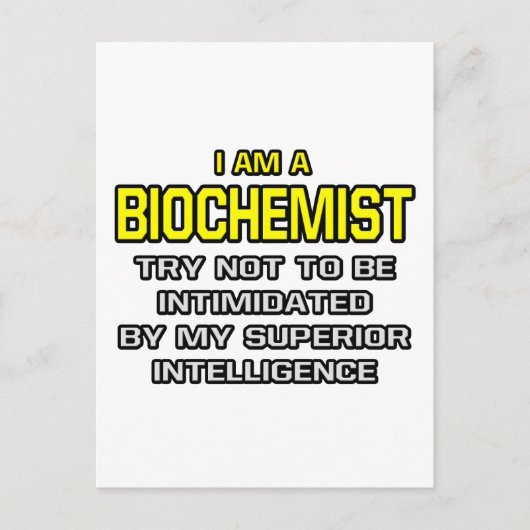 Biochemicus... superieure intelligentie briefkaart (Voorkant)