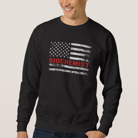 Biochemicus VS Vlag Beroep Retro Baantitel Trui (Voorkant)