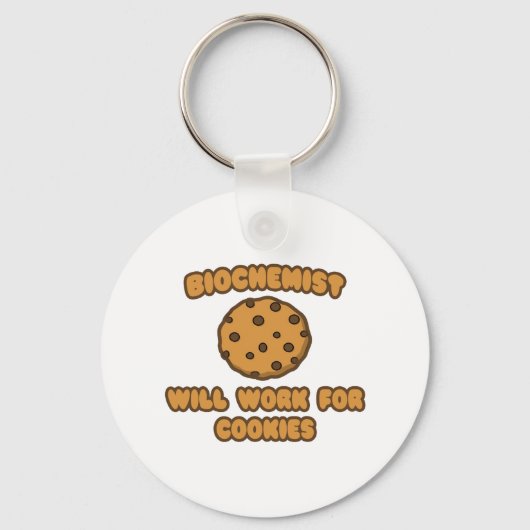 Biochemicus ... Werkt voor cookies Sleutelhanger (Voorkant)