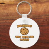 Biochemicus ... Werkt voor cookies Sleutelhanger (Voorkant)