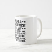 Biochemicus zijn is makkelijk, het is alsof je ron koffiemok (Voorkant rechts)