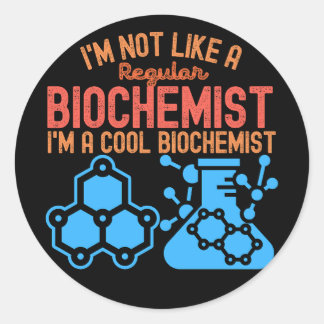 Biochemie afstuderen, Funny Biochemistry8 Ronde Sticker