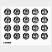 Biochemie Afstuderen, Grappige Biochemie Ronde Sticker (Vel)