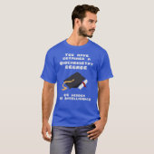Biochemie afstuderen grappige promengamer t-shirt (Voorkant volledig)