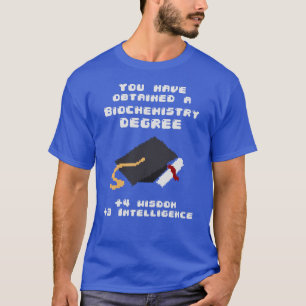 Biochemie afstuderen grappige promengamer t-shirt