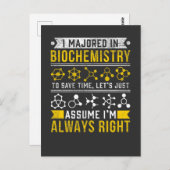 Biochemie Humor Bioloog Funny Scientist Joke Briefkaart (Voorkant / Achterkant)