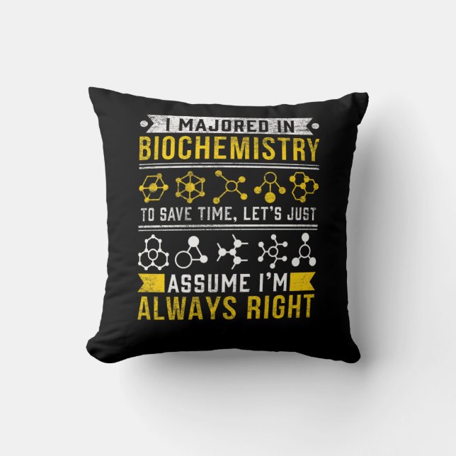 Biochemie Humor Bioloog Funny Scientist Joke Kussen (Voorkant)