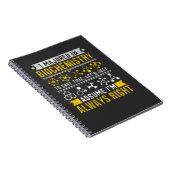 Biochemie Humor Bioloog Funny Scientist Joke Notitieboek (Rechterzijde)