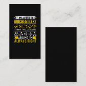 Biochemie Humor Bioloog Funny Scientist Joke Visitekaartje (Voorkant / Achterkant)