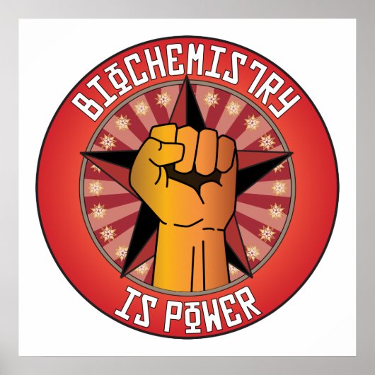 Biochemie is energie poster (Voorkant)