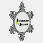 Biochemie Overlevende Tin Sneeuwvlok Ornament (Links)