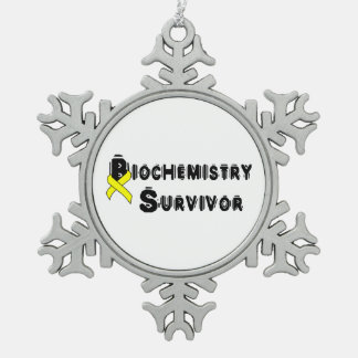Biochemie Overlevende Tin Sneeuwvlok Ornament