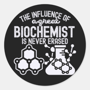 Biochemie Quotes en Gezegden 4 Ronde Sticker