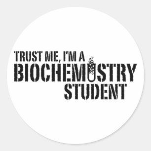 Biochemiestudie Ronde Sticker