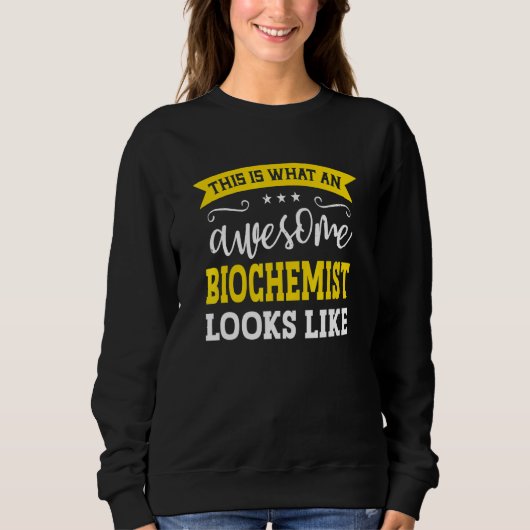 Biochemist Job Title Employee Funny Worker Biochem Trui (Voorkant)
