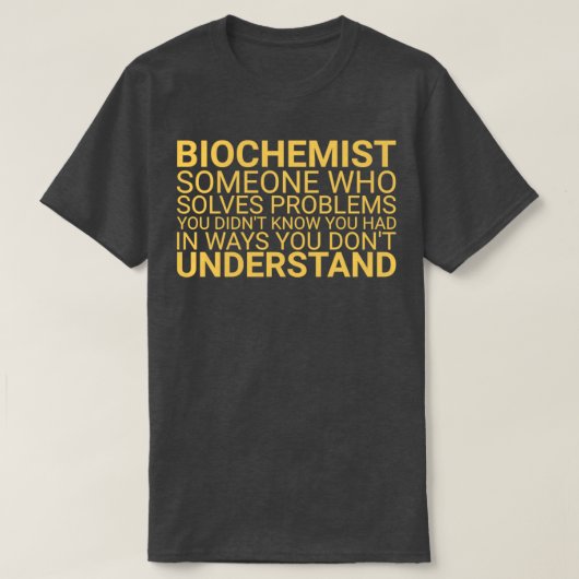 Biochemist Problem Biochemie 1 T-shirt (Design voorkant)