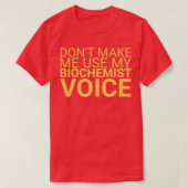 Biochemist Voice Biochemie 3 T-shirt (Design voorkant)