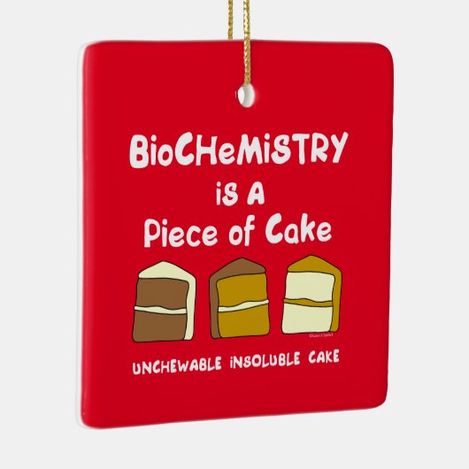 Biochemistry Cake Keramisch Ornament (Rechts)