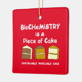 Biochemistry Cake Keramisch Ornament (Links)