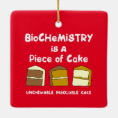 Biochemistry Cake Keramisch Ornament (Achterkant)