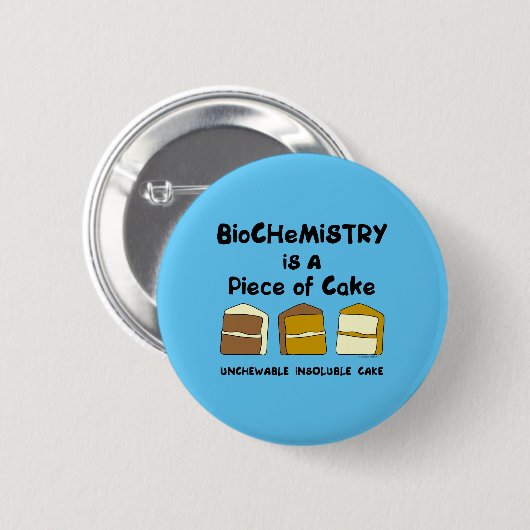 Biochemistry Cake Ronde Button 5,7 Cm (Voorkant /achterkant)