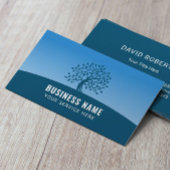 Biocoach Counselor Modern Blue Tree Visitekaartje