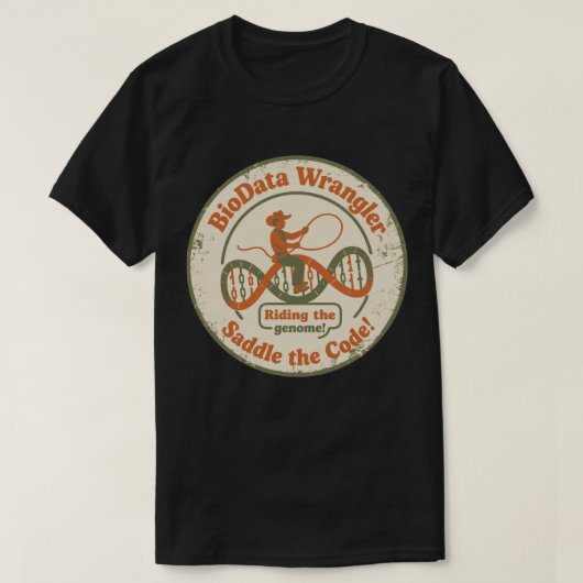 BioData Wrangler Beheersing van het genoom T-shirt (Design voorkant)
