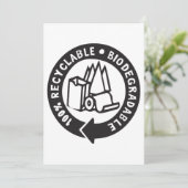 Biodegradable Invitations Kaart (Staand voorkant)