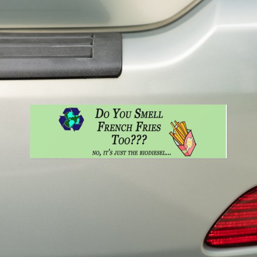 biodiesel bumpersticker (Op auto)