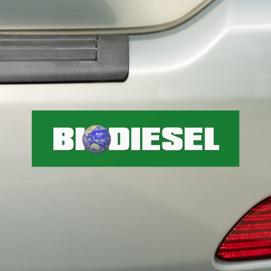 Biodiesel Bumpersticker (Op auto)
