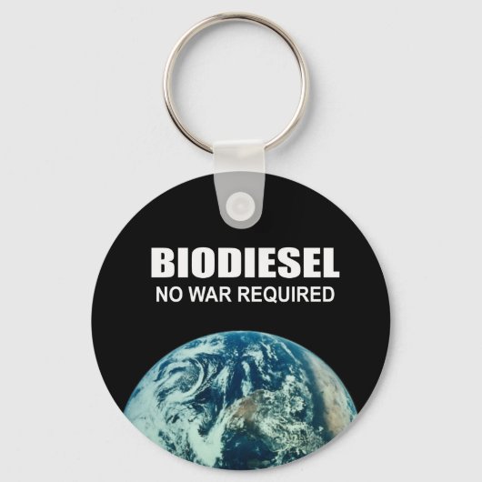Biodiesel: geen oorlog vereist sleutelhanger (Voorkant)