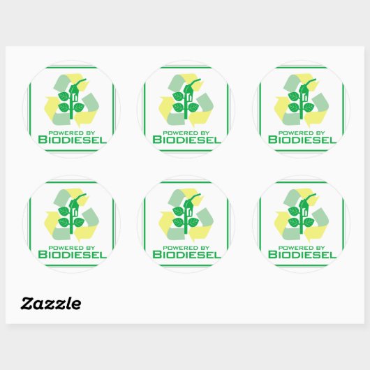 biodiesel ronde sticker (Vel)