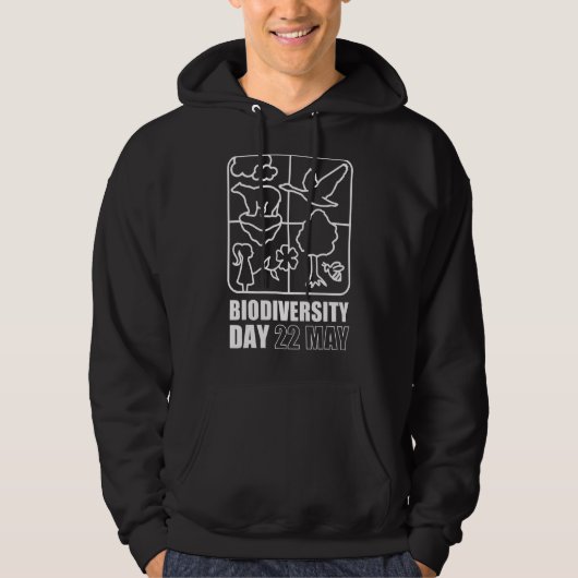 Biodiversiteit Behoud van de biodiversiteit Dag 22 Hoodie (Voorkant)