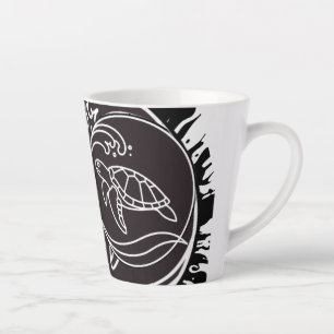 Biodiversiteit, oceaanhabitats en eco Art T-shirt Latte Mok