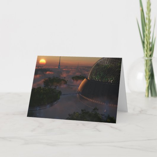 Biodome-Wenskaart Kaart (Voorkant)
