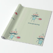 Bioengineering Scientist Wrapping Paper Cadeaupapier (Uitgerold)
