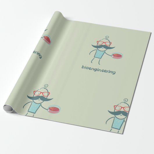 Bioengineering Scientist Wrapping Paper Cadeaupapier (Uitgerold)