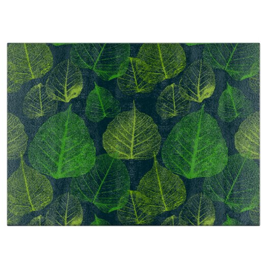 Biofiel donkergroen skelet lekt snijplank (Voorkant)