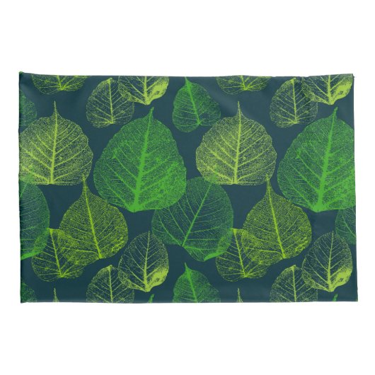 Biofiele esthetische skeletbladeren kussensloop (Achterkant-Rechts)