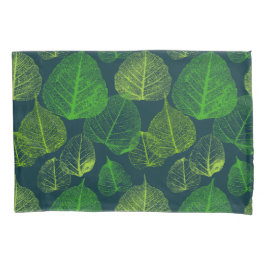 Biofiele esthetische skeletbladeren kussensloop