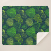 Biofiele esthetische skeletbladeren sherpa deken (Voorkant (horizontaal))