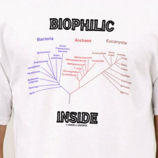 Biofiele intrinsieke biogenetische structuur van h t-shirt