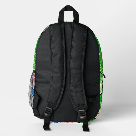  "BioForms" Abstract Pattern Backpack Bedrukte Rugzak (Achterkant)