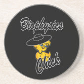 Biofysica Chick #4 Zandsteen Onderzetter (Voorkant)
