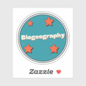 biogeografie sticker (Vel)