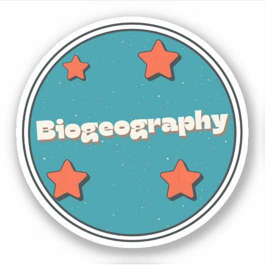 biogeografie sticker (Voorkant)