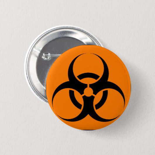 Biogevaar 05 ronde button 5,7 cm (Voorkant /achterkant)