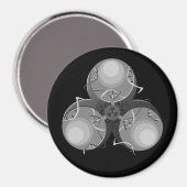 Biogevaar bij dodelijke virussen magneet (Voorkant / Achterkant)