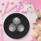 Biogevaar bij dodelijke virussen papieren bordje (Feest)